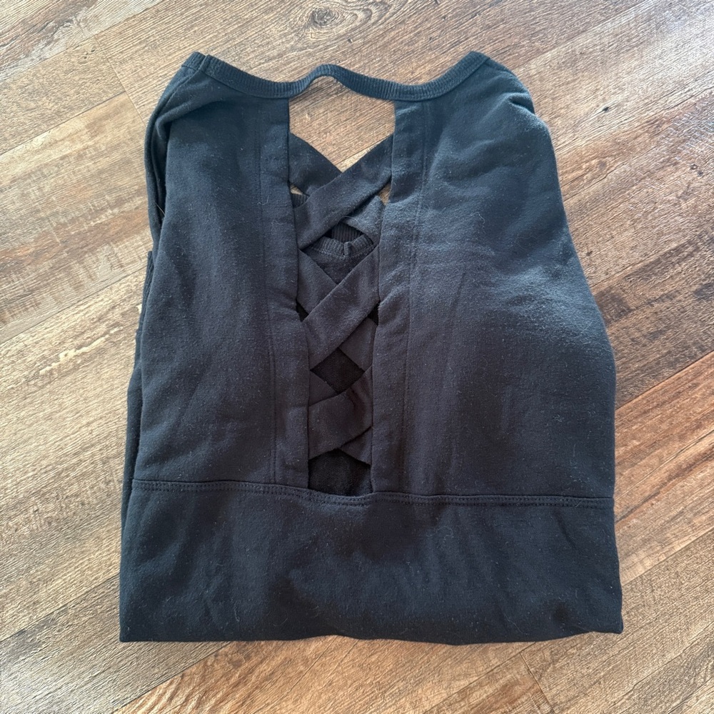 Balance Collection Open Back Long Sleeve Sweatshirt
